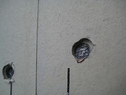 外壁の耐力面材の釘